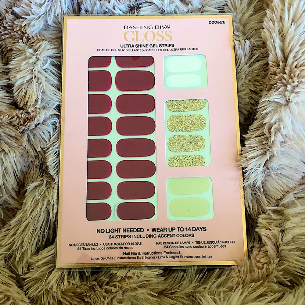 Dashing Diva Gel Nail Wraps - Red